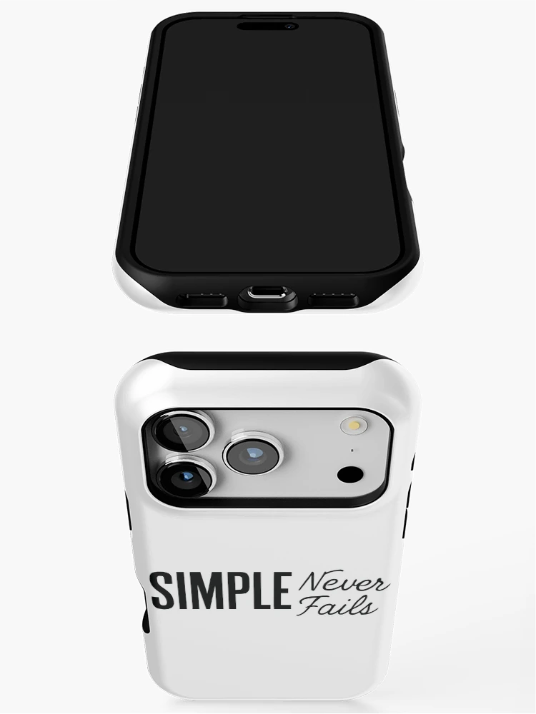 Thumbnail 3 of 4, iPhone Case, Simple Never Fails designed and sold by ThreadQuirk.