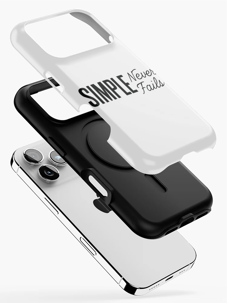 Thumbnail 2 of 4, iPhone Case, Simple Never Fails designed and sold by ThreadQuirk.