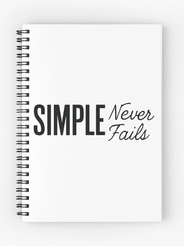 Thumbnail 1 of 3, Journal, Simple Never Fails designed and sold by ThreadQuirk.