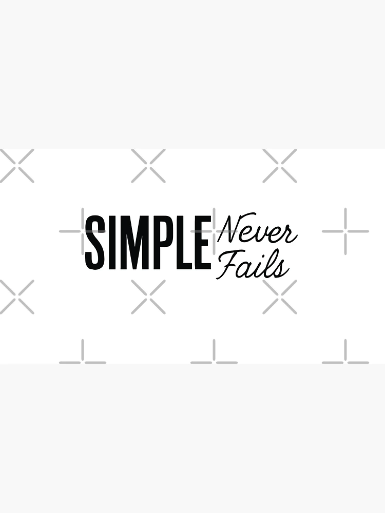 Thumbnail 3 of 3, Cap, Simple Never Fails designed and sold by ThreadQuirk.