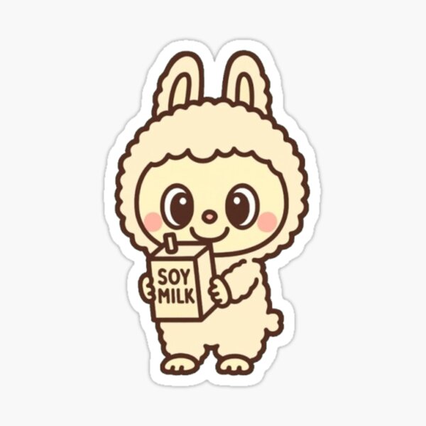 Item preview, Soy Milk ♥ Beige Labubu ♥ Pop Mart The Monsters Series designed and sold by BunnyBerryCo.