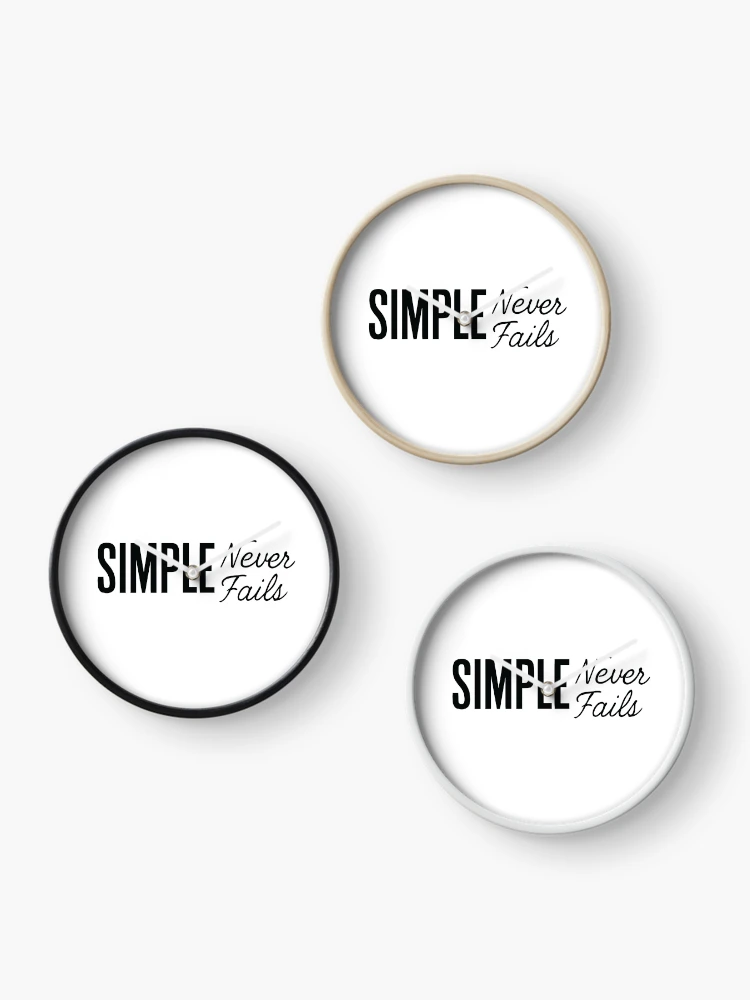 Thumbnail 3 of 4, Clock, Simple Never Fails designed and sold by ThreadQuirk.