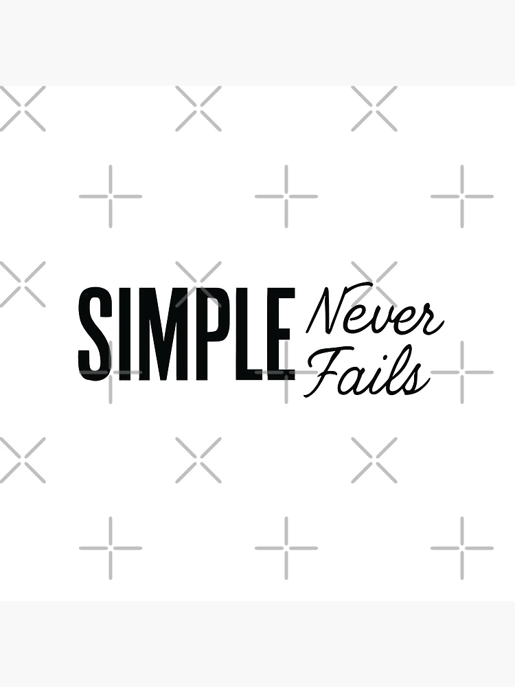 Thumbnail 4 of 4, Clock, Simple Never Fails designed and sold by ThreadQuirk.
