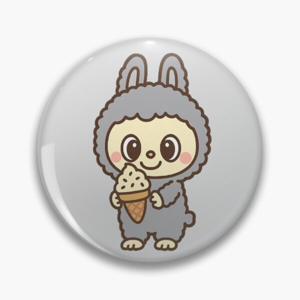 Item preview, Sesame Bean ♥ Grey Labubu ♥ Pop Mart The Monsters Series designed and sold by BunnyBerryCo.