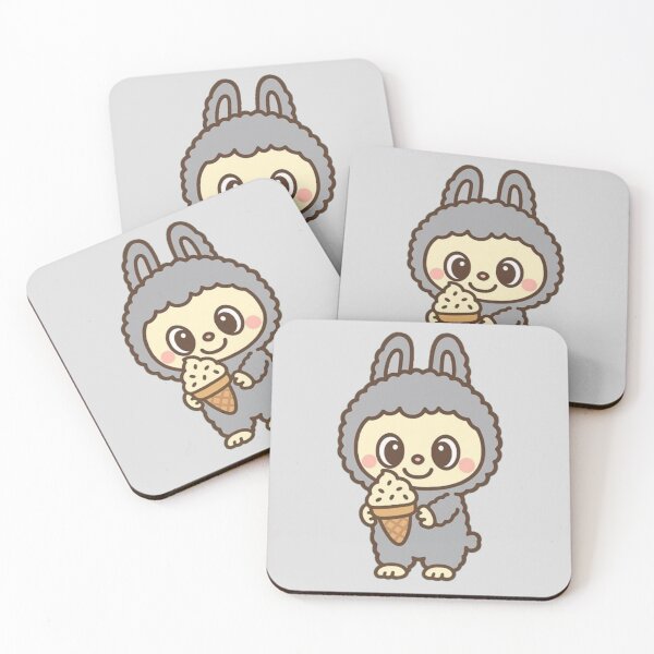 Item preview, Sesame Bean ♥ Grey Labubu ♥ Pop Mart The Monsters Series designed and sold by BunnyBerryCo.