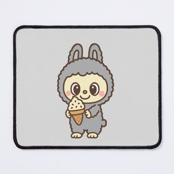 Item preview, Sesame Bean ♥ Grey Labubu ♥ Pop Mart The Monsters Series designed and sold by BunnyBerryCo.