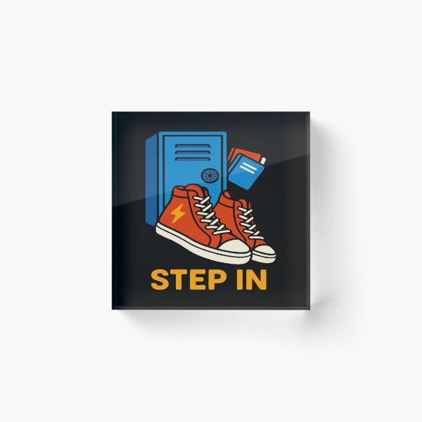 Item preview, Step In Red Sneakers First Day of School Locker designed and sold by Taans-Creation.