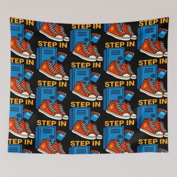 Item preview, Step In Red Sneakers First Day of School Locker designed and sold by Taans-Creation.