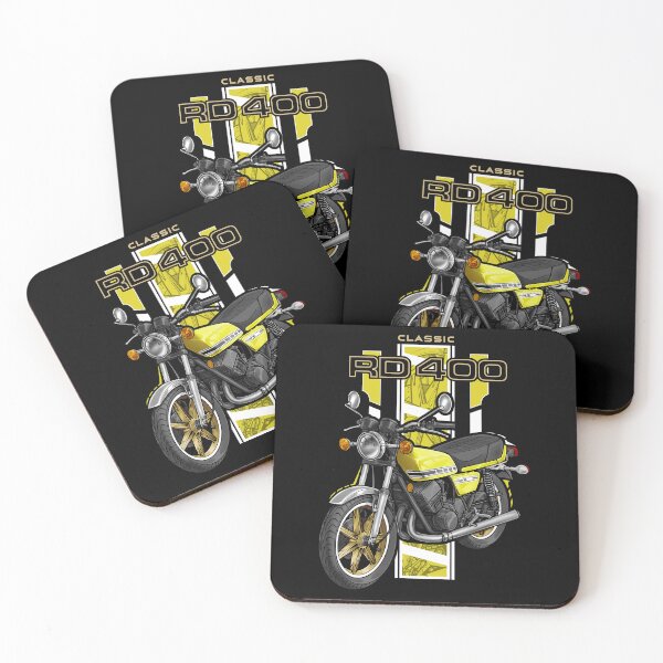 Item preview, Yamaha RD400 1977 (Competition Yellow) for Motorcycle Riders designed and sold by MotoApparelHub.