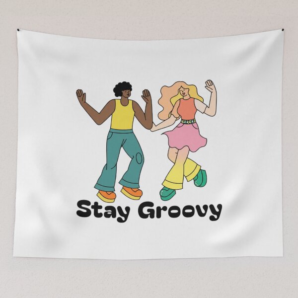 Item preview, Stay Groovy, 80s, disco, funky, boogie, Funnyfits70, retro, vintage, meme, funny, humor designed and sold by FunnyFits70.