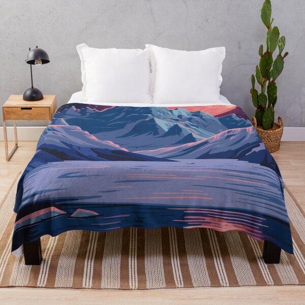 Item preview, Glacier Lake Alaska Minimalist Art Illustration designed and sold by LVTFCOarts.