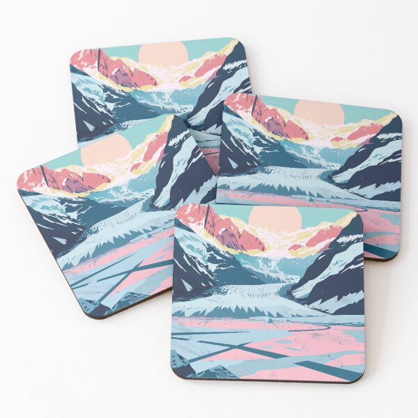 Item preview, Alaska Lake Minimalist Art Illustration designed and sold by LVTFCOarts.