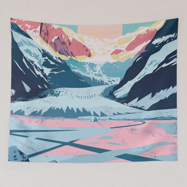 Item preview, Alaska Lake Minimalist Art Illustration designed and sold by LVTFCOarts.