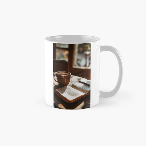 Aperçu de l'œuvre Réflexions matinales avec café et mots créée et vendue par AITuneSphere.