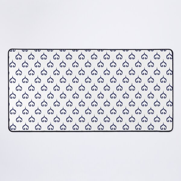 Item preview, Thai Teardrop Scroll Pattern - Blue & White Traditional Design. designed and sold by Kopii Art.