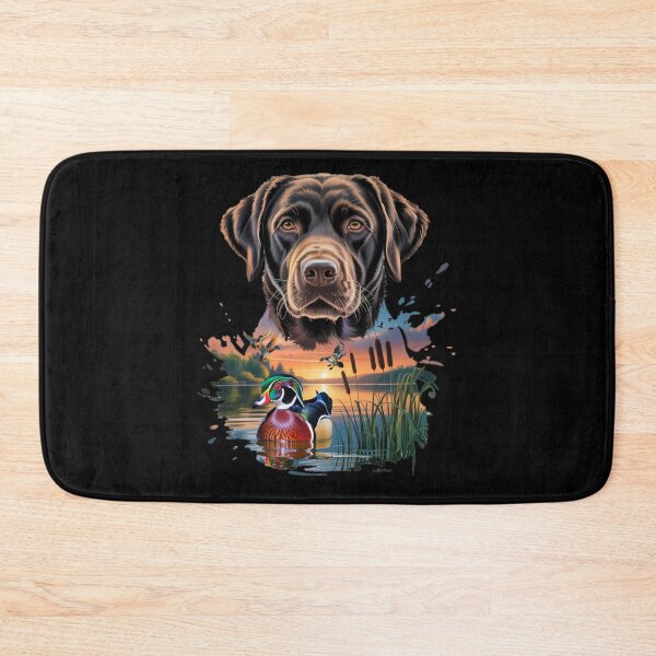 Item preview, Chocolate Labrador and Wood Duck Sunrise designed and sold by LifeCrush.