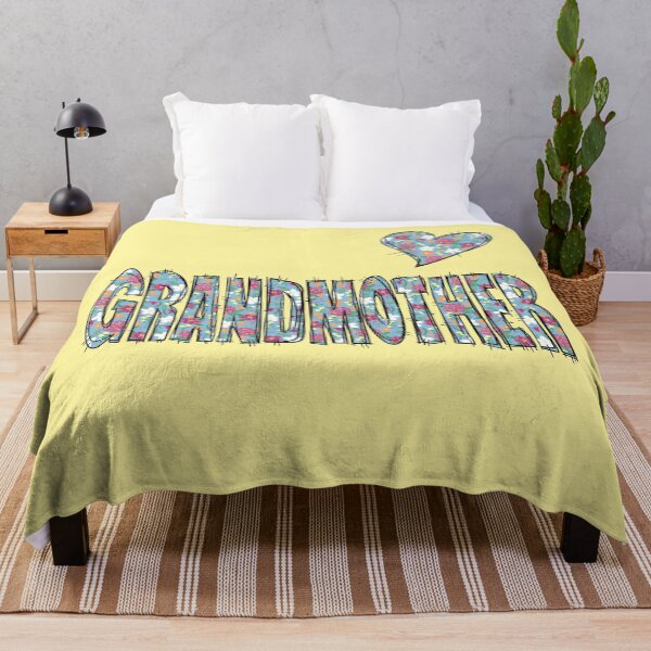 Item preview, Grandmother Floral Stitch Pattern with Yellow Background designed and sold by missmann.