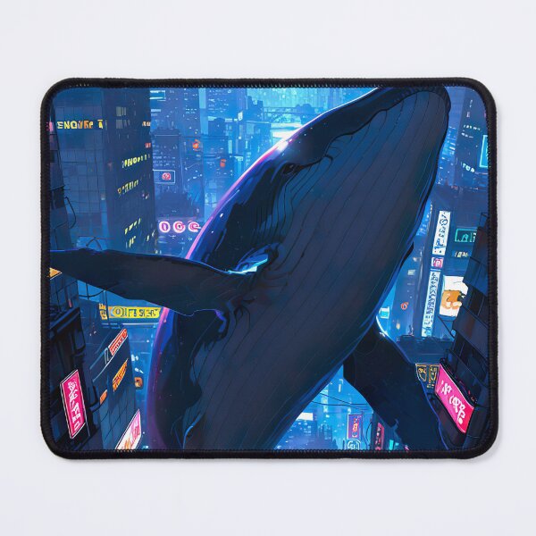 Item preview, free flying whale in cyberpunk city designed and sold by ururuty.