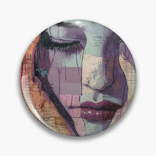 Item preview, Emotional Collage Portrait of Silence designed and sold by AITuneSphere.