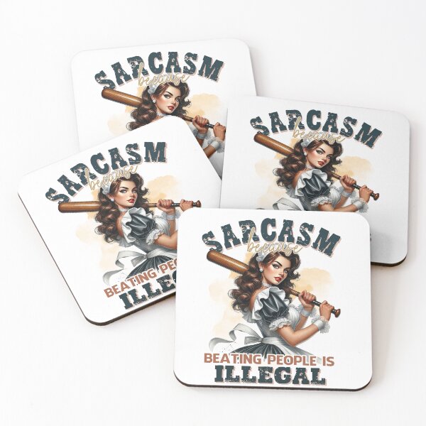 Item preview, Sarcasm Beating People Is Illegal designed and sold by Eiwaprints.
