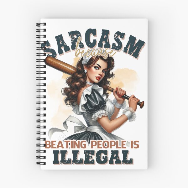 Item preview, Sarcasm Beating People Is Illegal designed and sold by Eiwaprints.