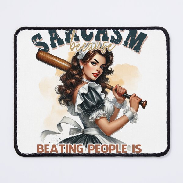 Item preview, Sarcasm Beating People Is Illegal designed and sold by Eiwaprints.