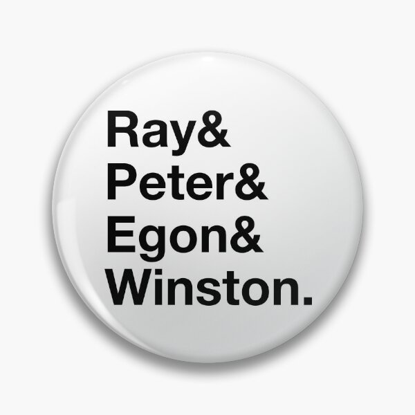 Item preview, Ghostbusters Original Team – Ray & Peter & Egon & Winston - Black Text designed and sold by NiceHatHarry.