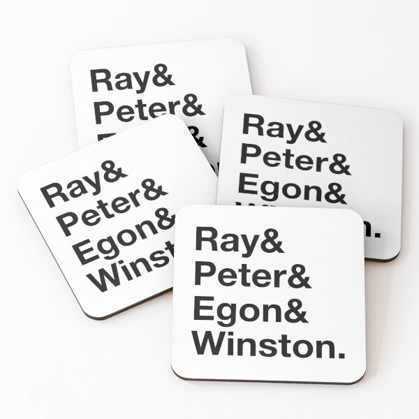 Item preview, Ghostbusters Original Team – Ray & Peter & Egon & Winston - Black Text designed and sold by NiceHatHarry.