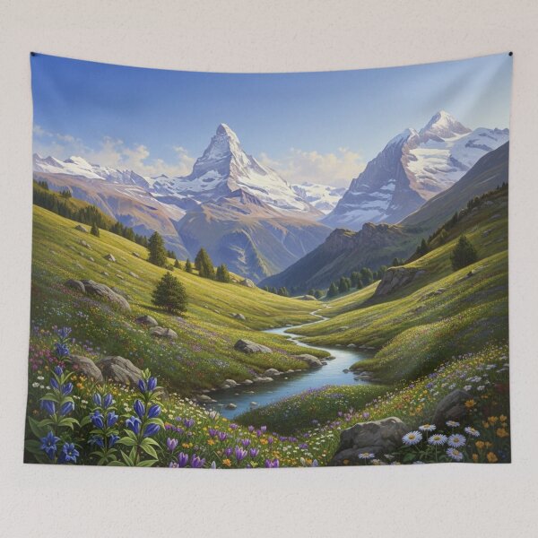 Item preview, Swiss Alpine Meadow designed and sold by ChaimMage.