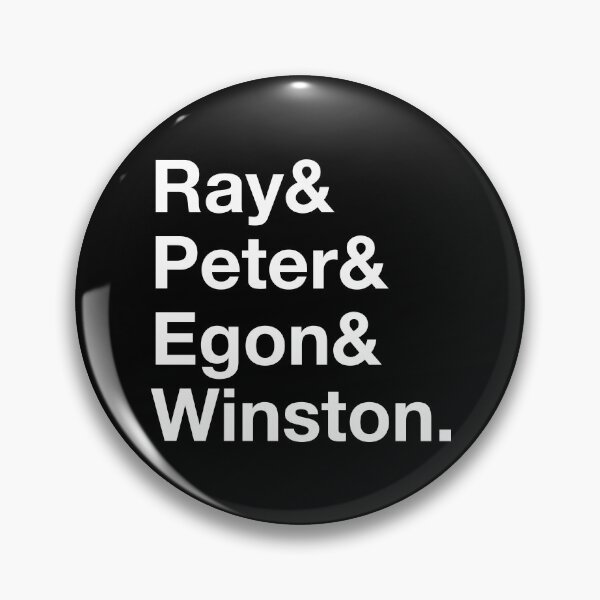 Item preview, Ghostbusters Original Team – Ray & Peter & Egon & Winston - White Text designed and sold by NiceHatHarry.