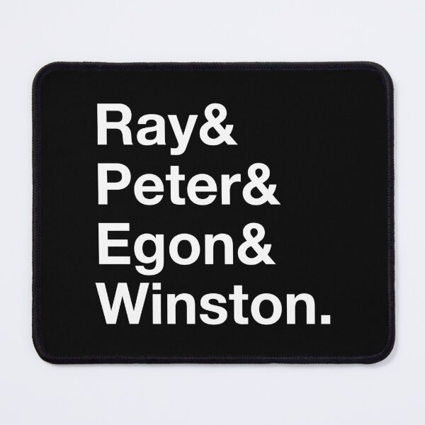 Item preview, Ghostbusters Original Team – Ray & Peter & Egon & Winston - White Text designed and sold by NiceHatHarry.