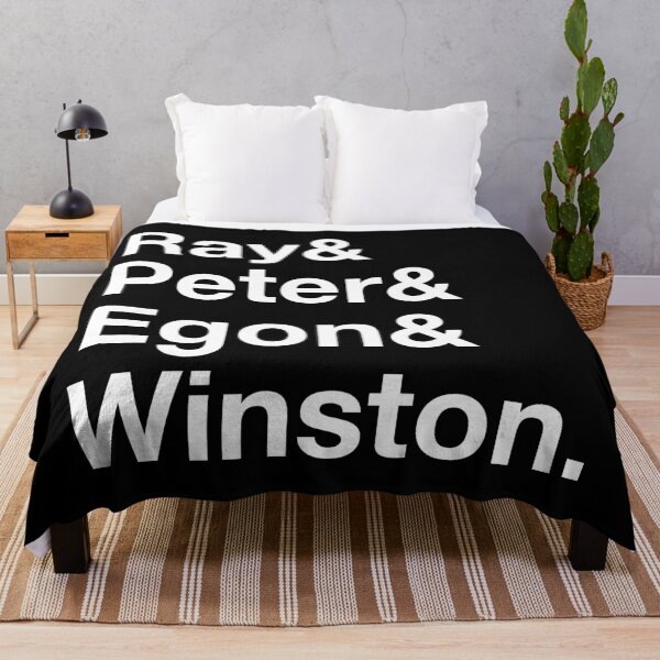Item preview, Ghostbusters Original Team – Ray & Peter & Egon & Winston - White Text designed and sold by NiceHatHarry.