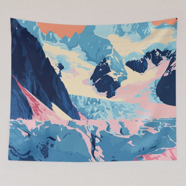 Item preview, Alaska Glacier Water Minimalist Art Illustration designed and sold by LVTFCOarts.
