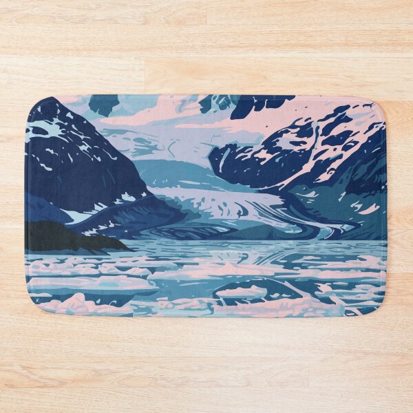 Item preview, Arctic Lake Alaska Minimalist Art Illustration designed and sold by LVTFCOarts.