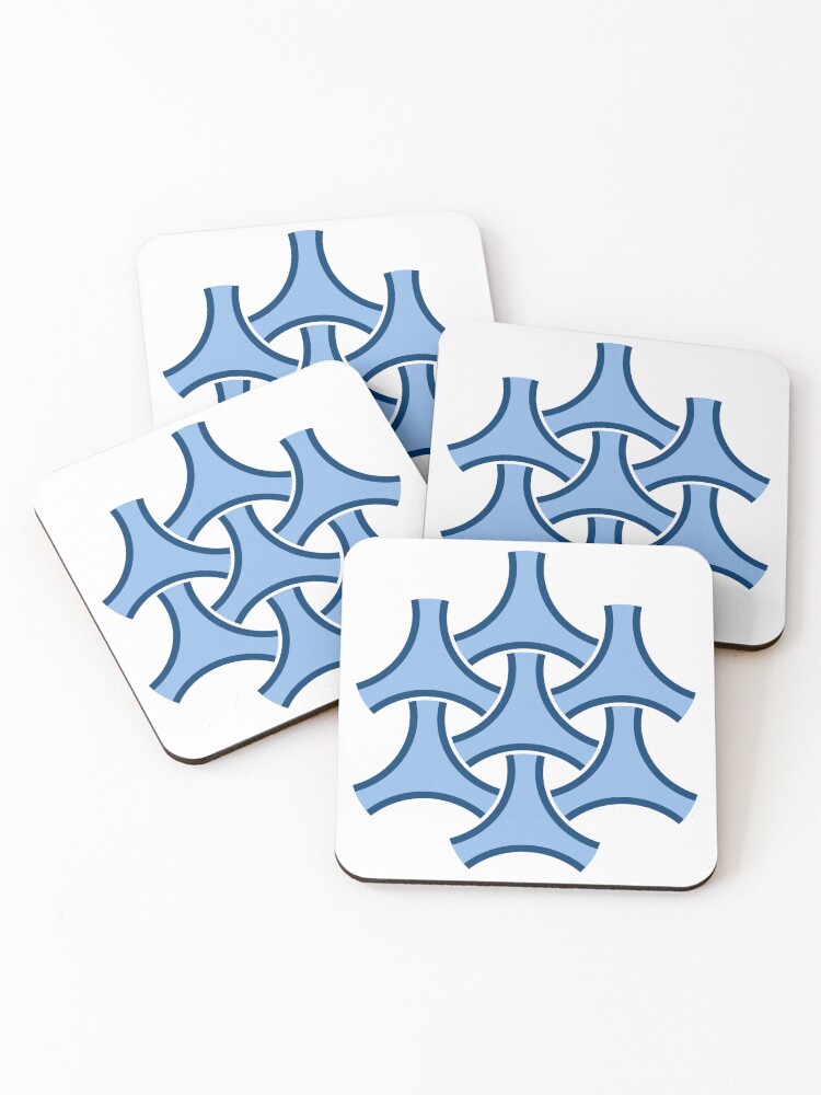 Thumbnail 1 of 5, Coasters (Set of 4), Wagara; circular pattern. designed and sold by Rajoletta.