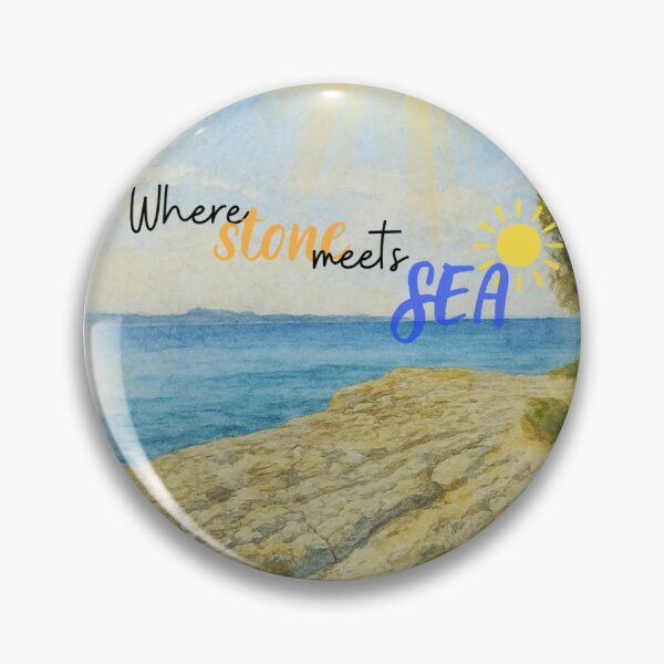 Item preview, Stone meets sea designed and sold by LoveDalmatia.