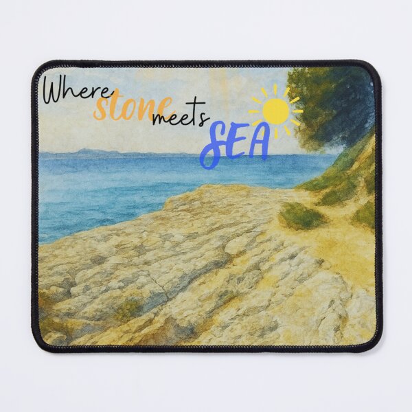 Item preview, Stone meets sea designed and sold by LoveDalmatia.