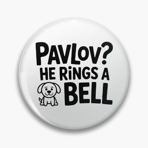 Item preview, Pavlov? He Rings A Bell! Cute Psychology Dog Pun designed and sold by PMCreative.