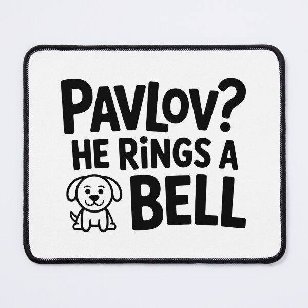 Item preview, Pavlov? He Rings A Bell! Cute Psychology Dog Pun designed and sold by PMCreative.