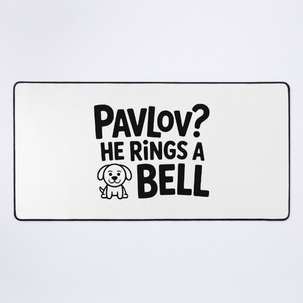 Item preview, Pavlov? He Rings A Bell! Cute Psychology Dog Pun designed and sold by PMCreative.