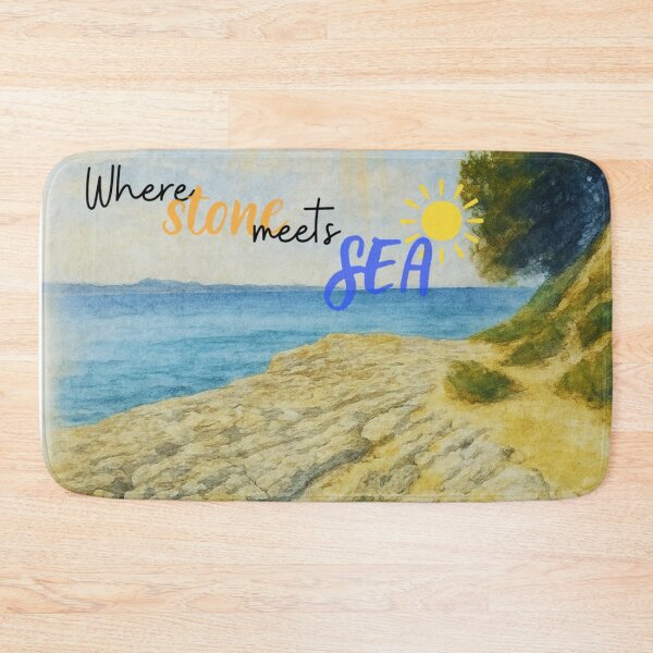 Item preview, Stone meets sea designed and sold by LoveDalmatia.