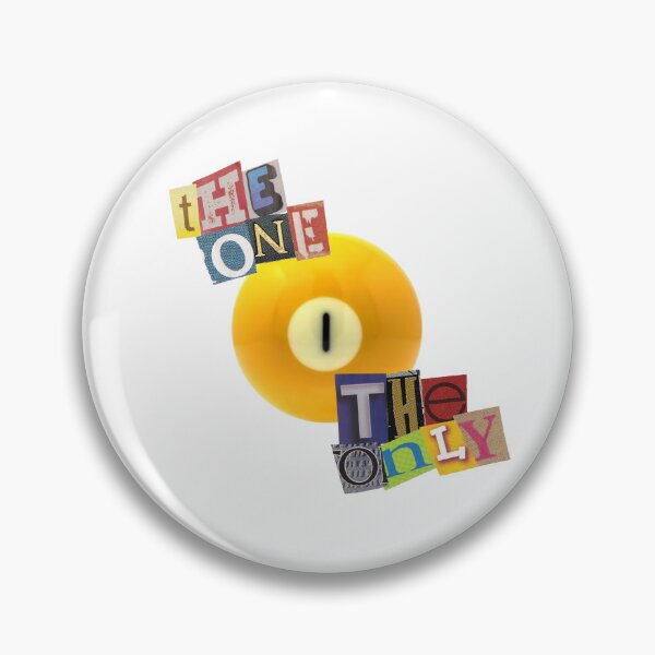 Item preview, The One The Only Billiard Ball Magazine Letter Quote designed and sold by RosesVisuals.