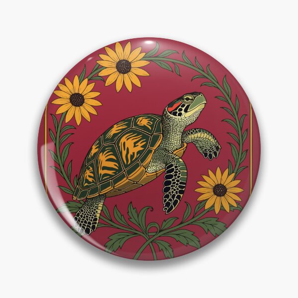 Item preview, Diamondback Terrapin And Black Eyed Susan Flowers designed and sold by taiche.