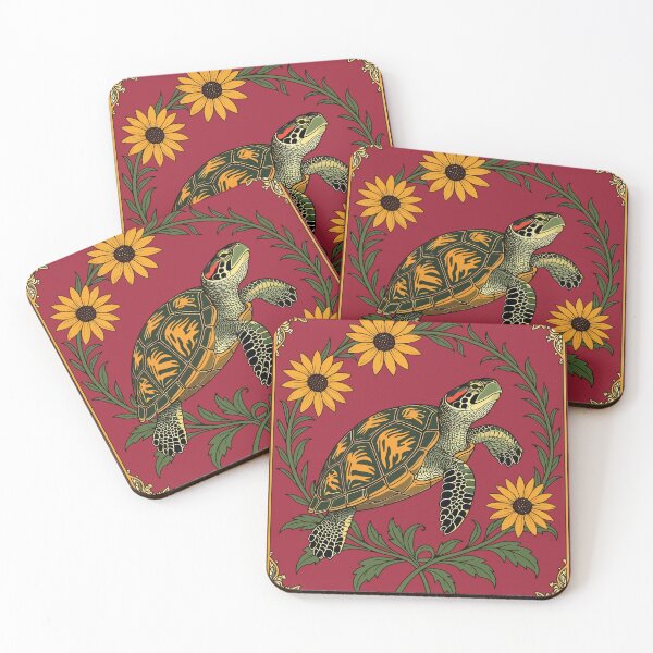 Item preview, Diamondback Terrapin And Black Eyed Susan Flowers designed and sold by taiche.