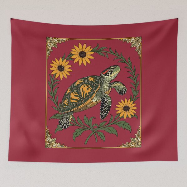 Item preview, Diamondback Terrapin And Black Eyed Susan Flowers designed and sold by taiche.