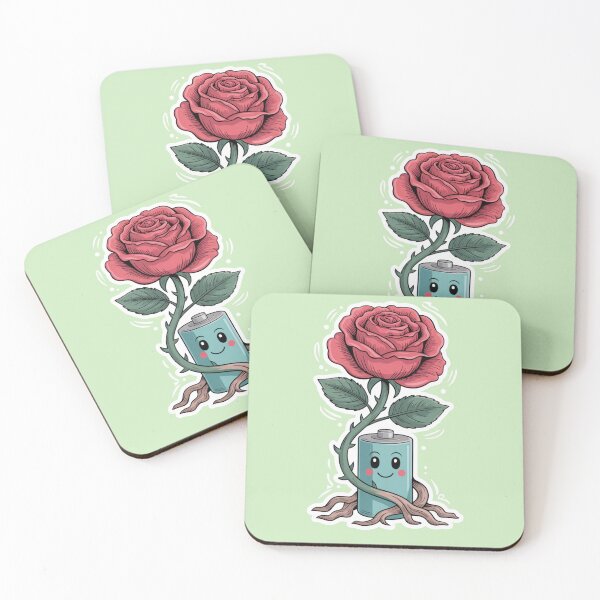 Item preview, Saving Batteries, Growing Roses – Going Green With Love designed and sold by FeelCreations.