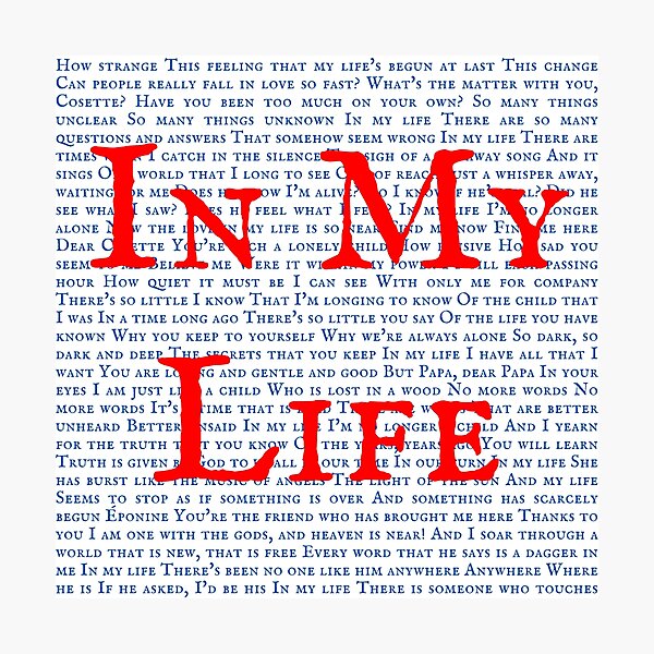 Artikelvorschau, Les Miserable — The Last Man Song-Lyrics und -Übersetzung entworfen und verkauft von broadwaygirl142.