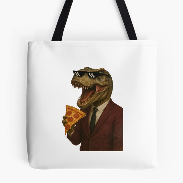 Item preview, Trex Deal with it pixel glasses pizza designed and sold by KYshirts.