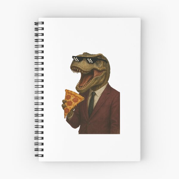 Item preview, Trex Deal with it pixel glasses pizza designed and sold by KYshirts.