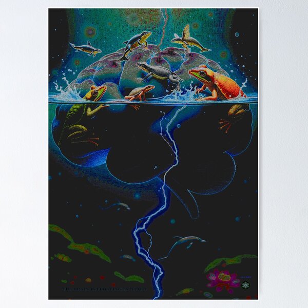 Item preview, The Brain is Floating in Water designed and sold by AluArtz.